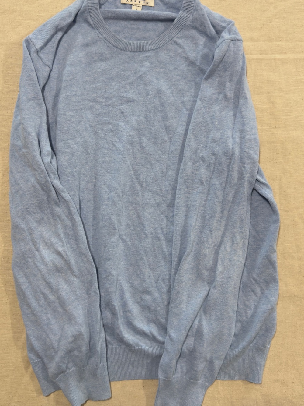 Joseph Light Blue Men's Crewneck Sweater